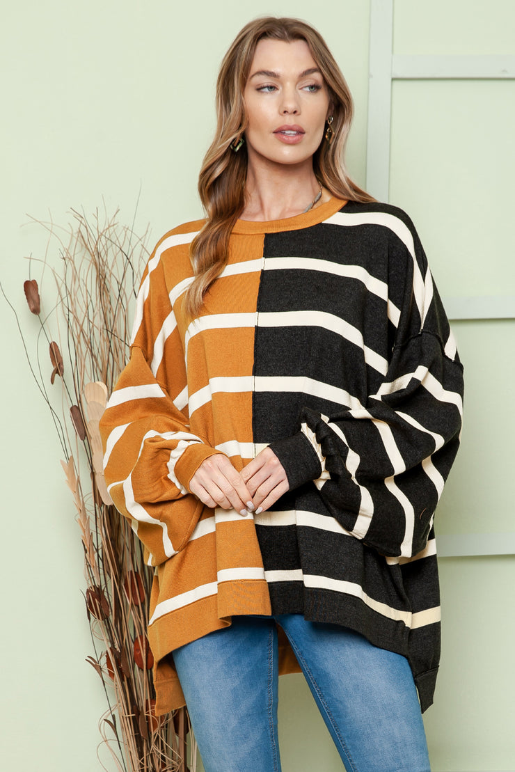 Uptown Stripe Pullover (S-XL)