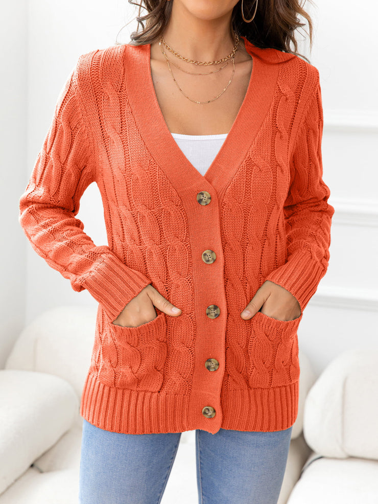 The Lovette Cable-Knit Cardigan- 11 Colors (S-XL)