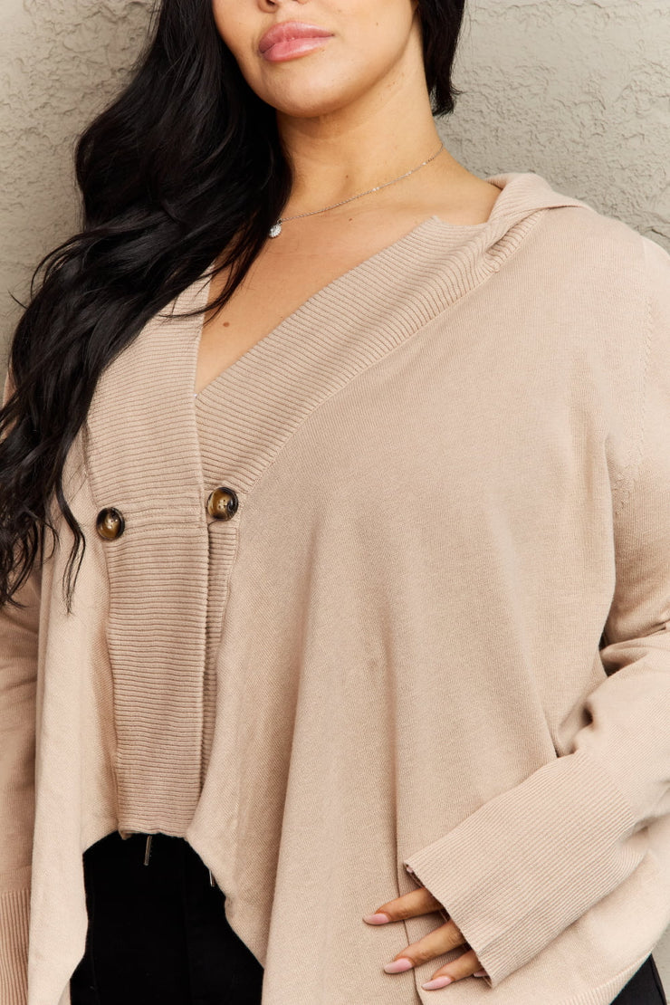 Warm Me Up Hooded Cardigan (S-3X)