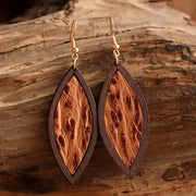 Geometrical Shape Wooden Dangle Earrings- 7 Styles