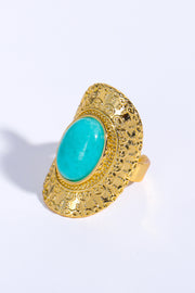 Natural Stone Copper Ring- 4 Colors