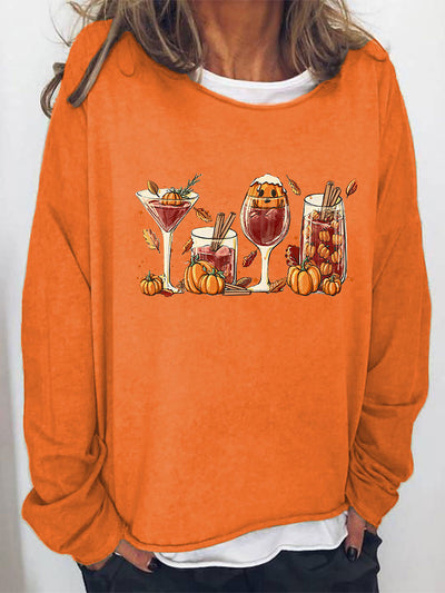 Fall Wine Lovers Sweatshirt- 5 Colors (S-3X)