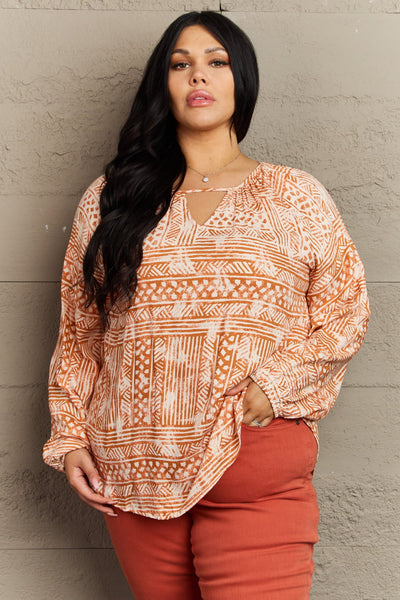 Just For You Aztec Tunic Top (S-3X)