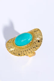 Natural Stone Copper Ring- 4 Colors