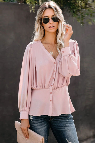 Waited For You Blouse- 2 Colors (S-2X)