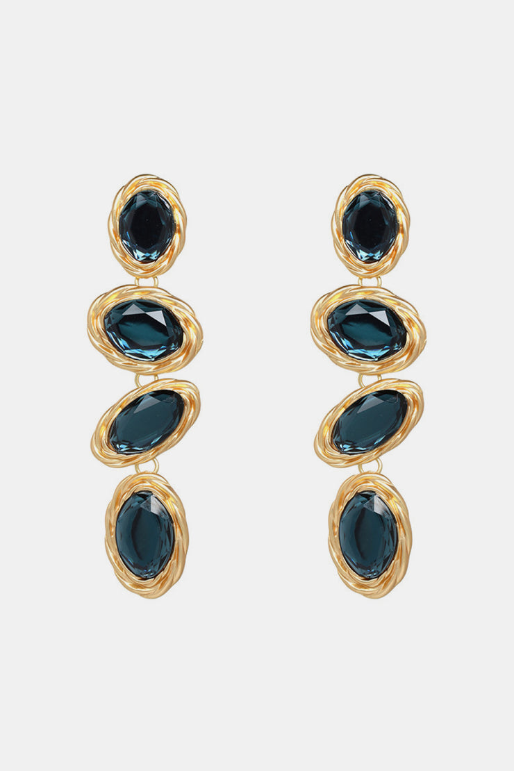 Geometrical Shape Resin Dangle Earrings- 6 Colors