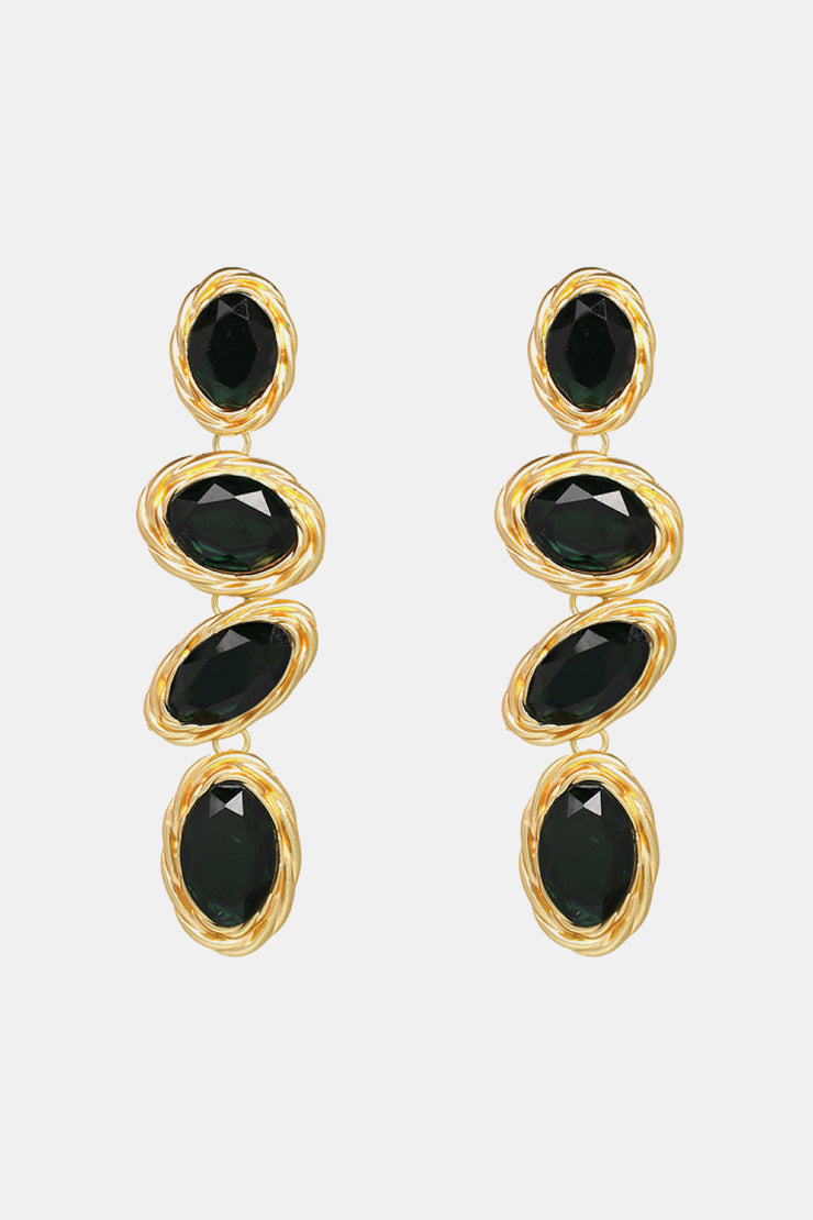 Geometrical Shape Resin Dangle Earrings- 6 Colors
