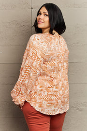 Just For You Aztec Tunic Top (S-3X)