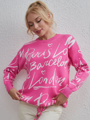 Letter Of Dreams Sweater- 4 Colors One Size